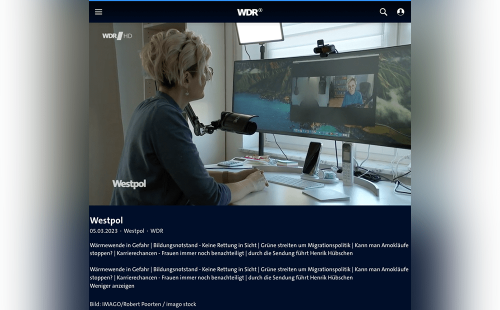 TV Beitrag: WDR Politmagazin Westpol \